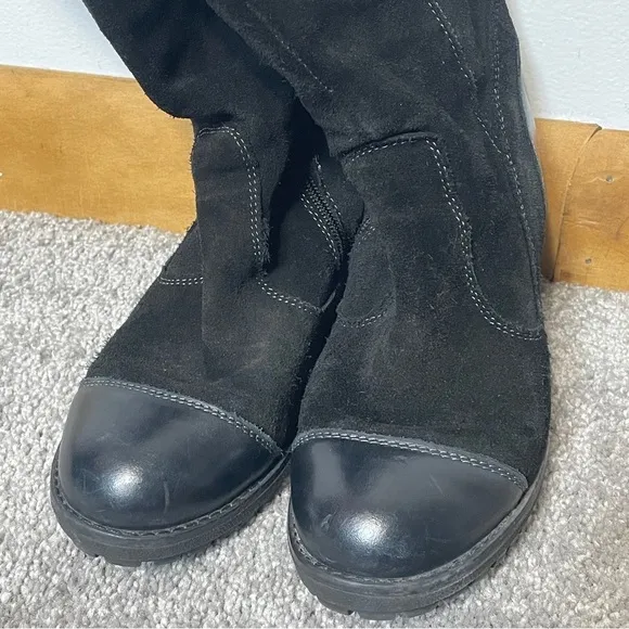 Rare Vintage Puma Wedge Knee High Riding Boots Women’s Size 7 EU 37