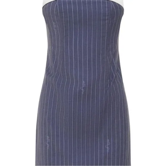 RARE! With Jean Chloe Corset Dress in Pin Me pinstripe