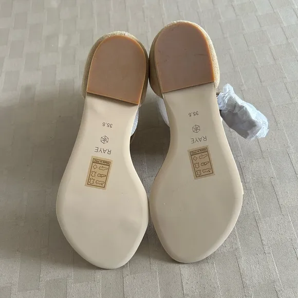 Raye X Revolve Skye Sandals in Tan Suede