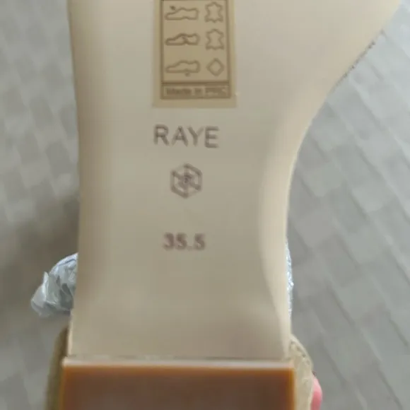 Raye X Revolve Skye Sandals in Tan Suede