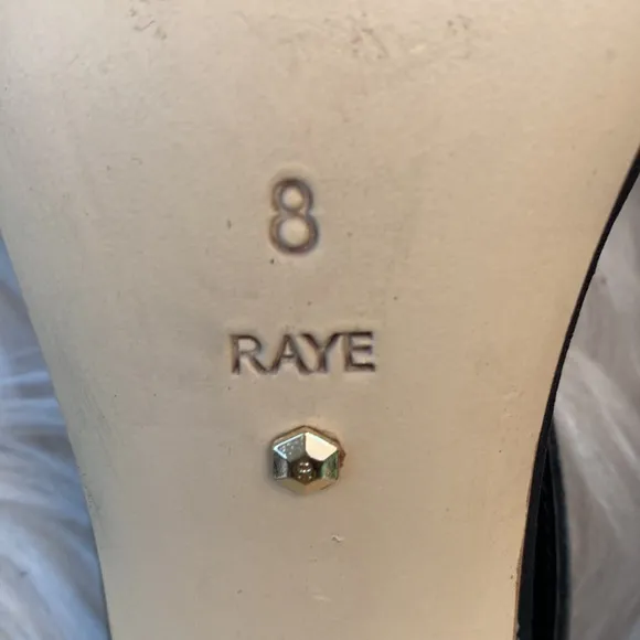Raye X Stone Cold Fox Milan  Black Strappy Heeled Sandals, Size 8