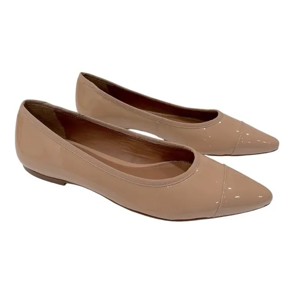 Rebecca AllenThe Women's Skim Flats Cream Patent Leather size 8 M