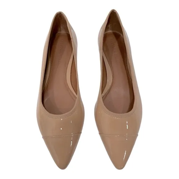 Rebecca AllenThe Women's Skim Flats Cream Patent Leather size 8 M