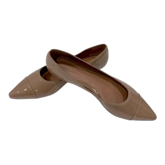 Rebecca AllenThe Women's Skim Flats Tan Patent Leather size 11 M