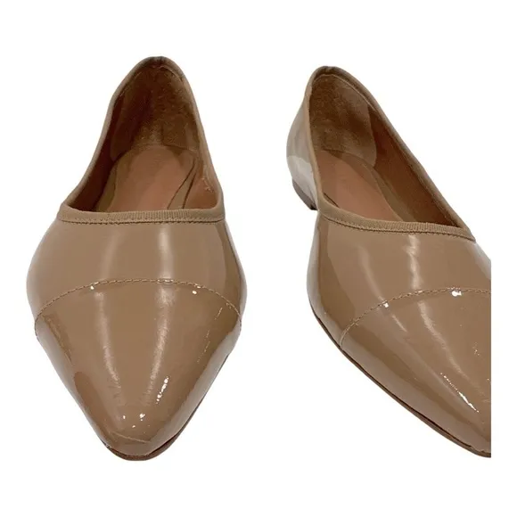 Rebecca AllenThe Women's Skim Flats Tan Patent Leather size 11 M