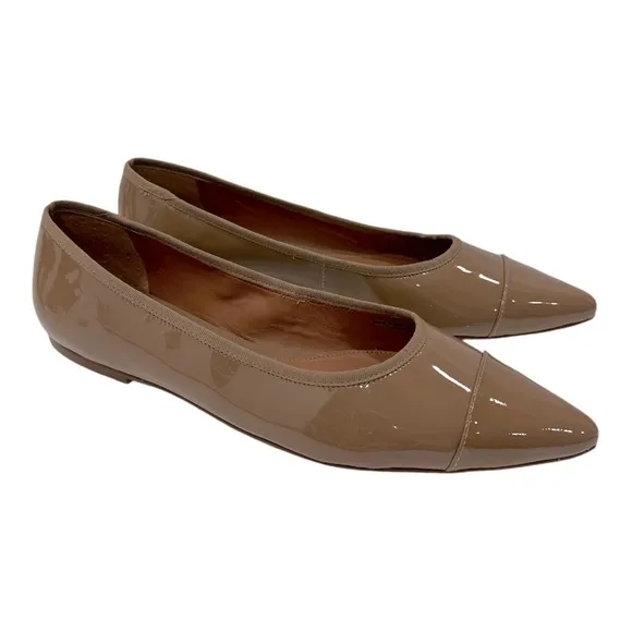 Rebecca AllenThe Women's Skim Flats Tan Patent Leather size 11 M