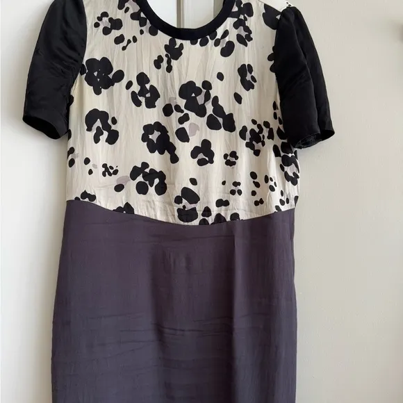 Rebecca Taylor Silk Cow Print Dress – Size 8