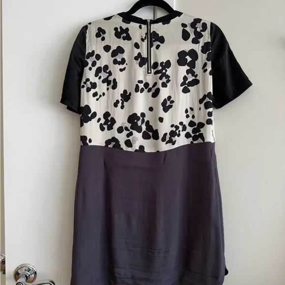 Rebecca Taylor Silk Cow Print Dress – Size 8