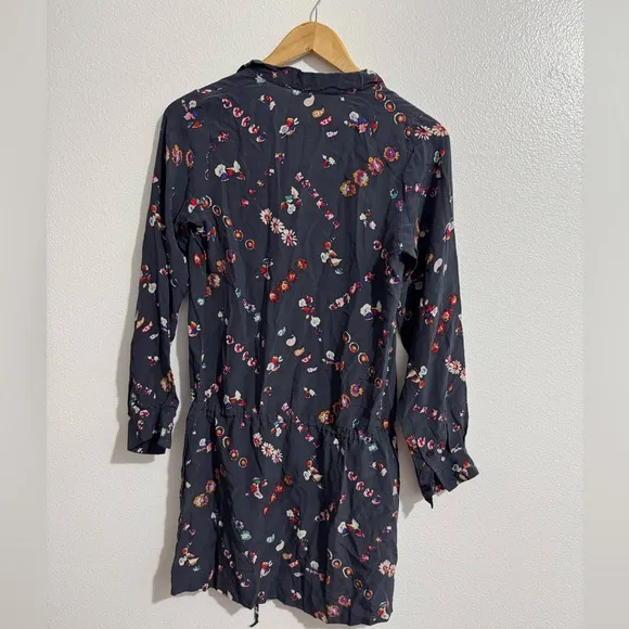 Rebecca Taylor Silk Floral Print Shirt Dress – Size 0 (XS)