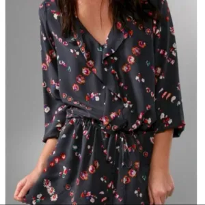 Rebecca Taylor Silk Floral Print Shirt Dress – Size 0 (XS)