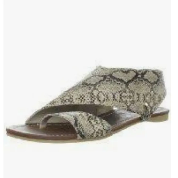 Rebels Python Virtuoso Snake Print Sandals Sz 7.5