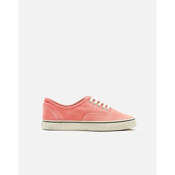 Re/Done 70s Low Top Skate Sneakers in Coral New Womens