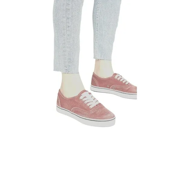 Re/Done 70s Low Top Skate Sneakers in Coral New Womens