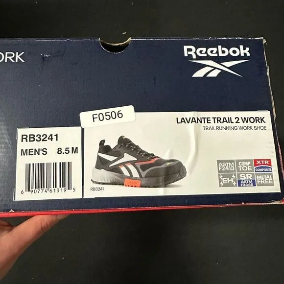 Reebok Lavante Trail 2 Running Work Shoe Sneakers 8.5
