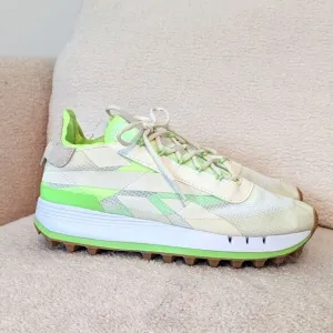 Reebok Legacy 83 Sneakers chalk classic white neon yellow green new with tags