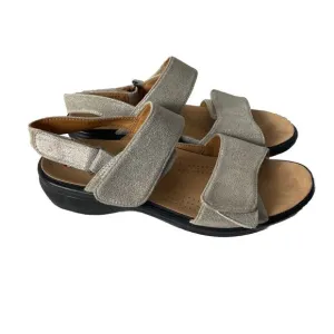 Revere Women's Como Back Strap Sandals Gold Wash size 5 MINT