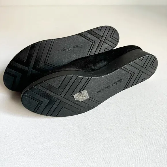 robert clergerie Black stretch Minimalist Slip on Loafers w small Wedge 41