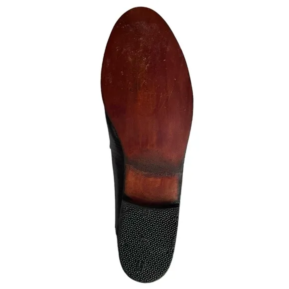 Robert Clergerie Loafers Shoes Brown Lizard Skin Leather US 6 1/2 Medium Vintage