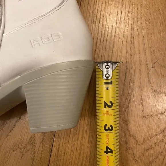 ROC Galveston High Western Boots in White Leather