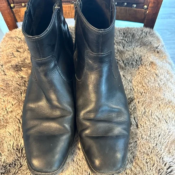 Rockport High Trend Tolani Black Leather Boots, Size 12