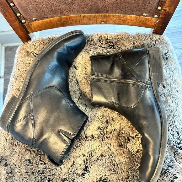 Rockport High Trend Tolani Black Leather Boots, Size 12