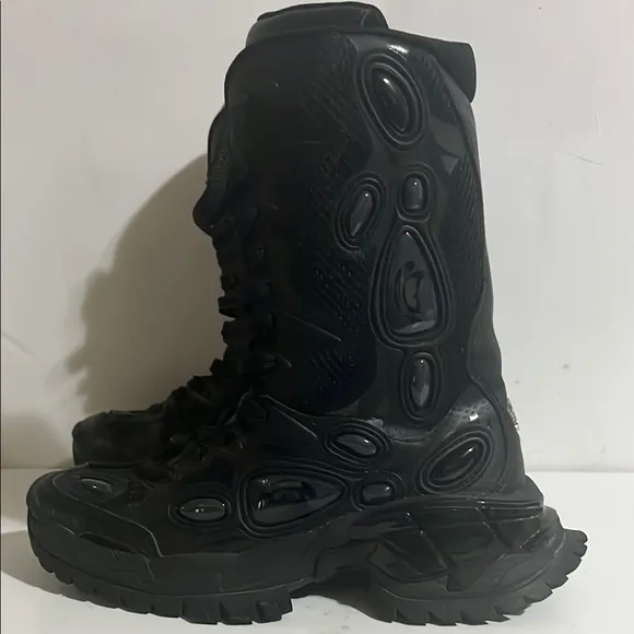 ROMBAUT NUCLEO PLATFORM BOOTS - VOLCANIC BLACK High-Top Boots Size 37 MSRP $800