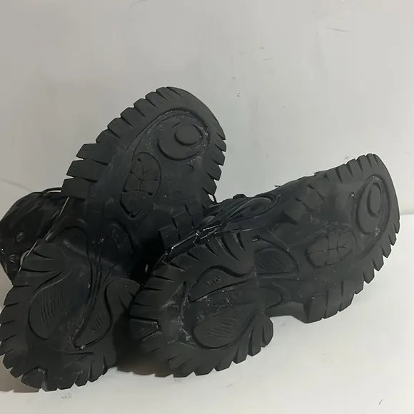 ROMBAUT NUCLEO PLATFORM BOOTS - VOLCANIC BLACK High-Top Boots Size 37 MSRP $800