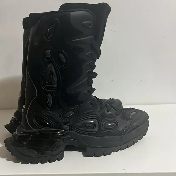 ROMBAUT NUCLEO PLATFORM BOOTS - VOLCANIC BLACK High-Top Boots Size 37 MSRP $800