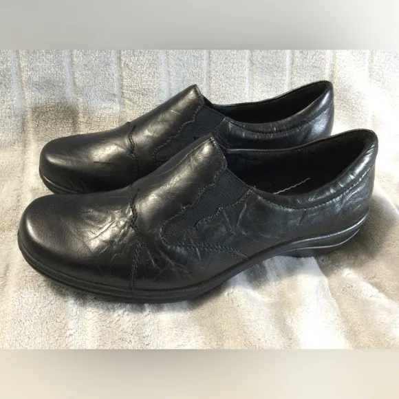 Romika Cassie 24 Black Leather Slip-On Loafers EU 37 US 6 to 6.5