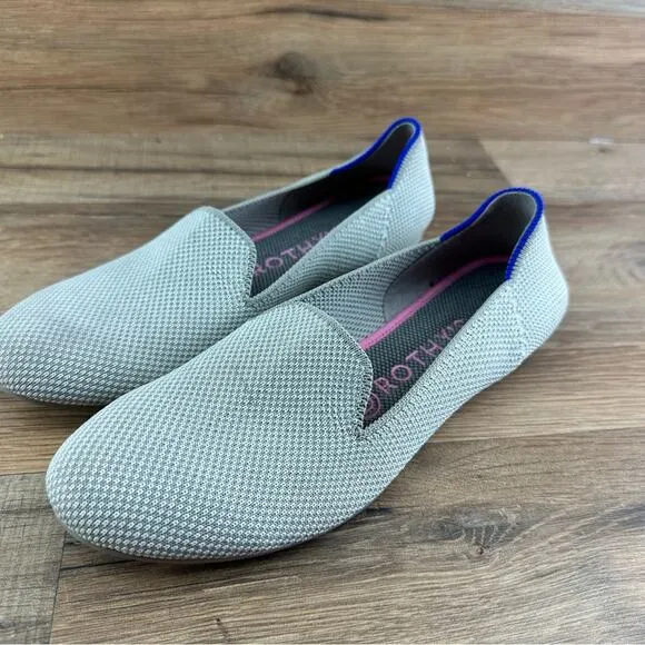 Rothay's LOAFER Linen Double Stitch Women’s Size 7 Beige Flats Slip On S…
