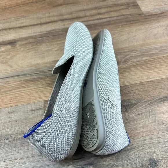 Rothay's LOAFER Linen Double Stitch Women’s Size 7 Beige Flats Slip On S…