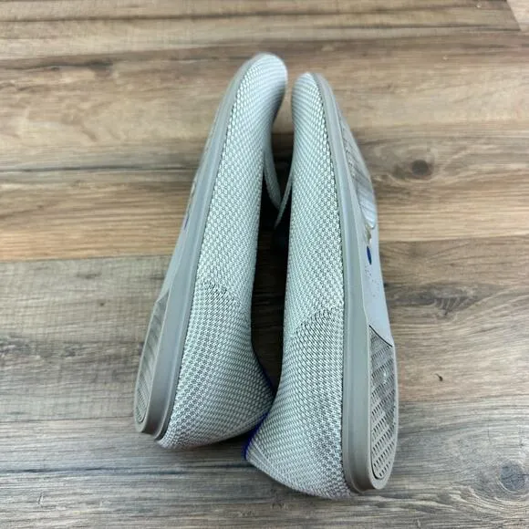 Rothay's LOAFER Linen Double Stitch Women’s Size 7 Beige Flats Slip On S…