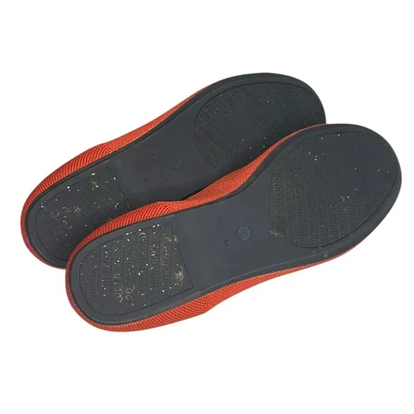 Rothy’s 7 Sunset Red Loafer Flats Office Luxury Casual Trendy Comfort Shoe