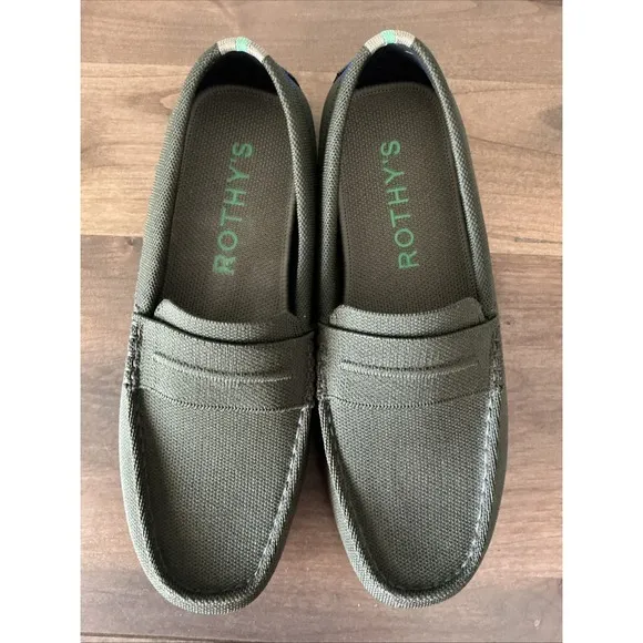 Rothy's Driving Loafer in Fairway Green Men's Size 9.5