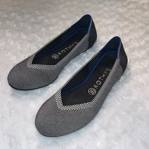 Rothy's EUC The Flat Birdseye Gray Ballet Flats