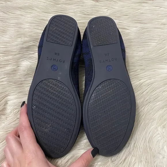 Rothy’s Midnight Blue Camo Black Navy Retired Print Loafer Slip On Flats Shoes