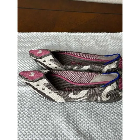 Rothy’s NEW size 6 the Point Flats RARE Moroccan Rose (Retired Print)
