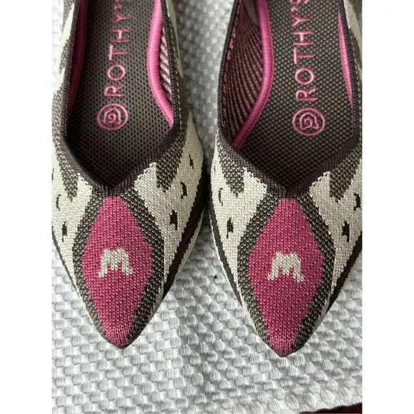 Rothy’s NEW size 6 the Point Flats RARE Moroccan Rose (Retired Print)