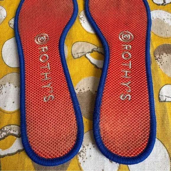Rothy’s retired Persimmon orange The Point flat size 7.5