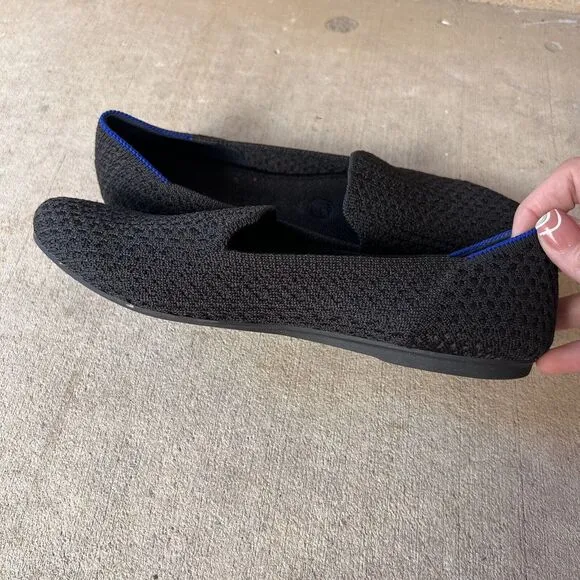 Rothys Size 7.5 Honeycomb Black Retired Loafer Flats Women’s 7 1/2