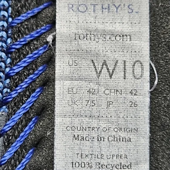 Rothy's snake print blue pointed toe flats size W10 rare find