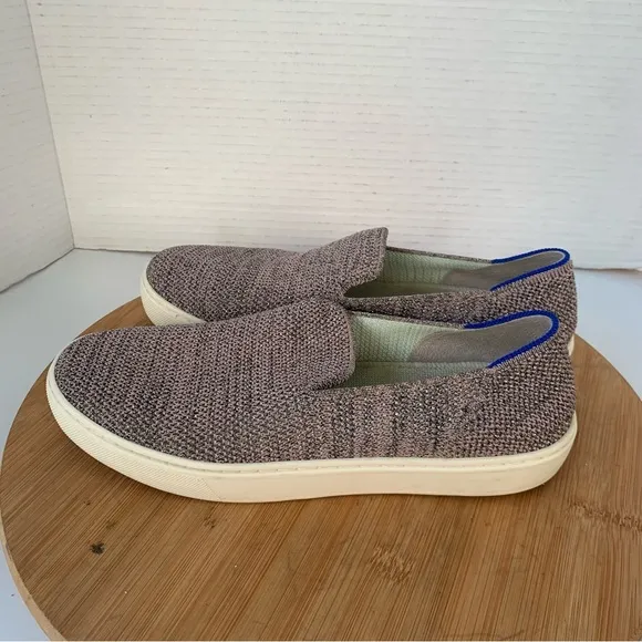 Rothy’s Sneakers Sz 7.5 Women Original Slip-On Stardust Glitter Rare Metallic