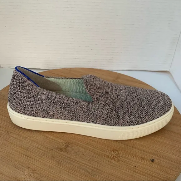 Rothy’s Sneakers Sz 7.5 Women Original Slip-On Stardust Glitter Rare Metallic