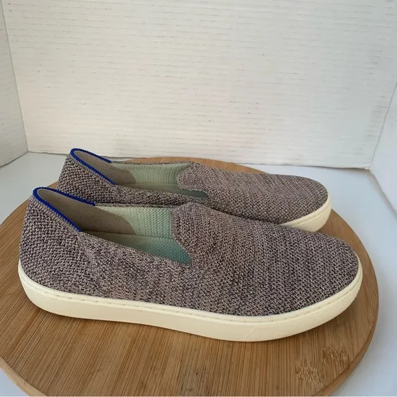 Rothy’s Sneakers Sz 7.5 Women Original Slip-On Stardust Glitter Rare Metallic