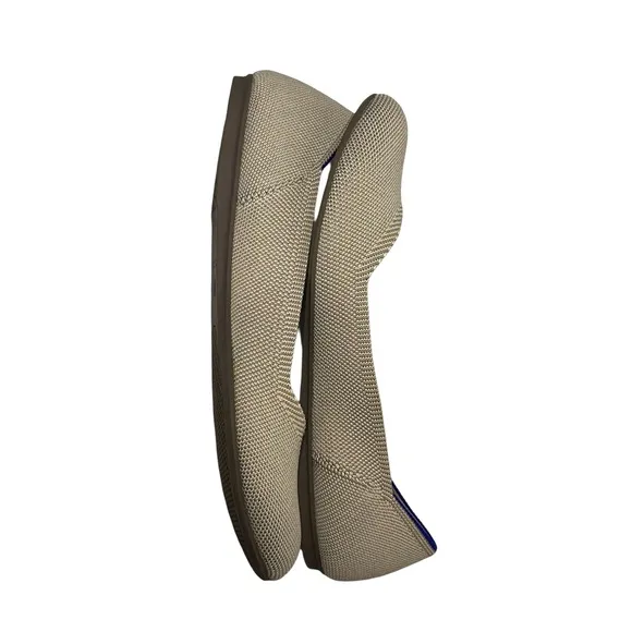 Rothy's The Flat Round Toe Ballet Slip-On Flax Gray Size 8