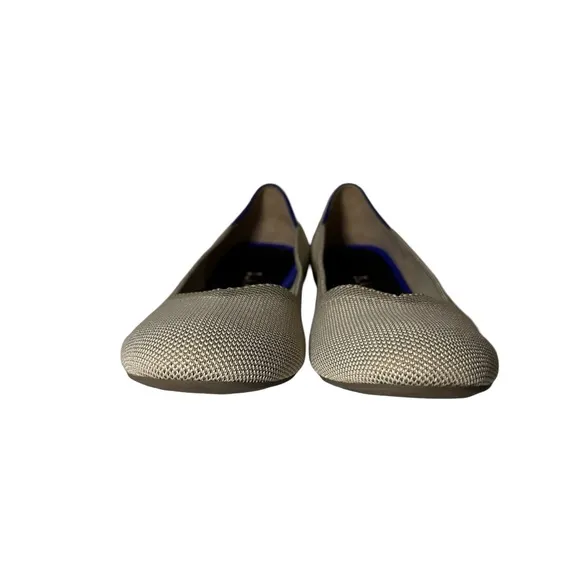 Rothy's The Flat Round Toe Ballet Slip-On Flax Gray Size 8