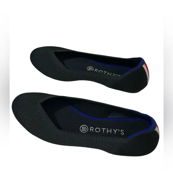 Rothy’s The Flats Racing Stripes Women’s Size 9.5