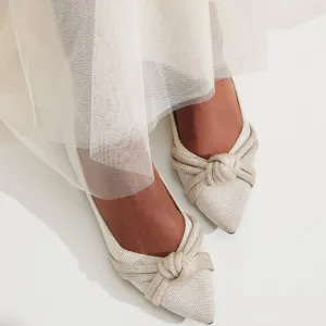 Rothy's The Knot Point II Diamond Metallic Brand New Size 11.5 Machine Washable