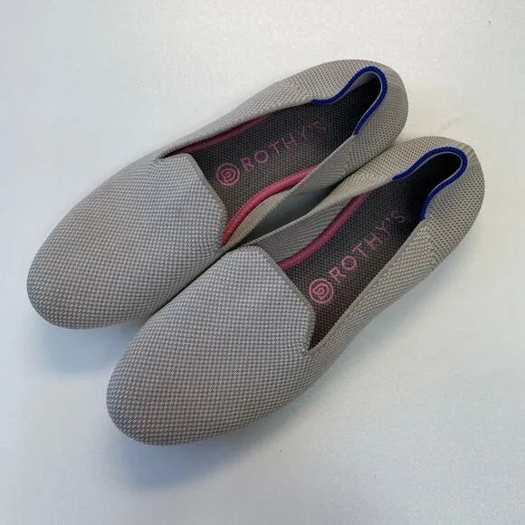 Rothy’s The Loafer Linen Double Stitch Flats size 10