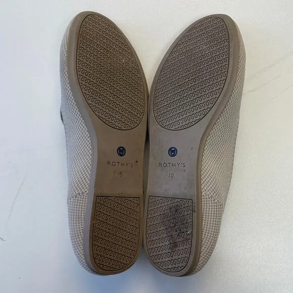 Rothy’s The Loafer Linen Double Stitch Flats size 10